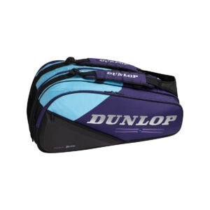 Krepšys tenisui DUNLOP FX-PERFORMANCE 12 violet/black/cyan