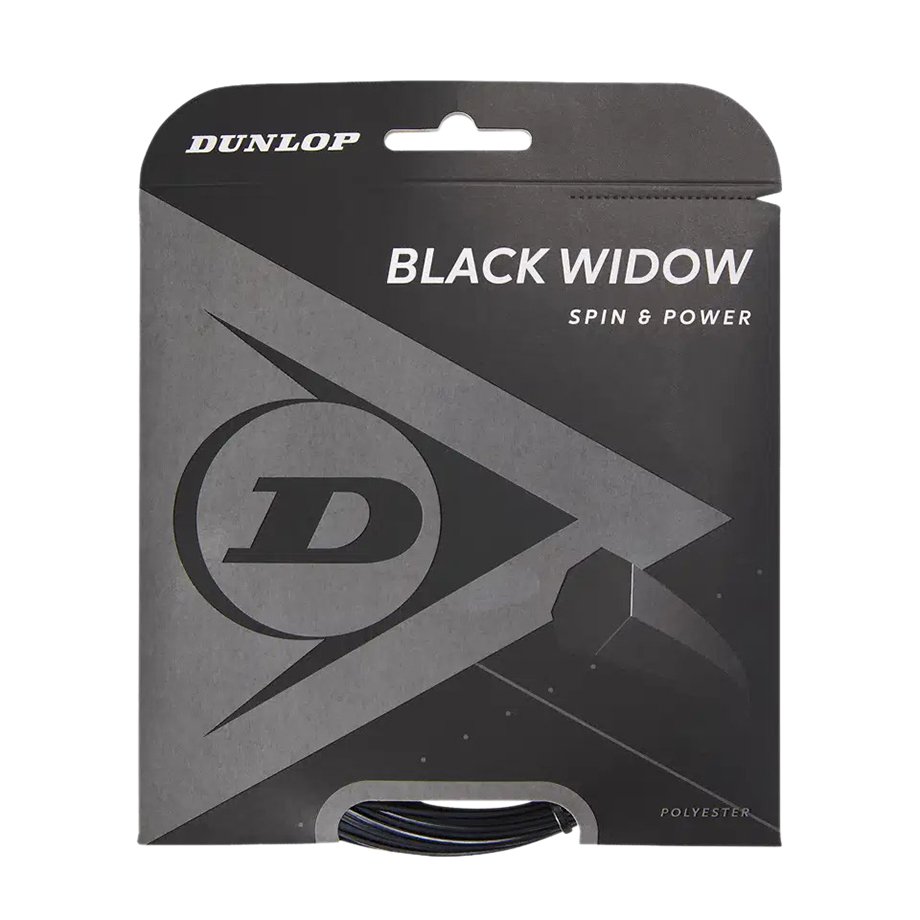 Stygos tenisui BLACK WIDOW 17g/1.26mm 12m