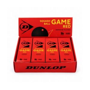 Skvošo kamuoliukas Dunlop GAME Red 4x3