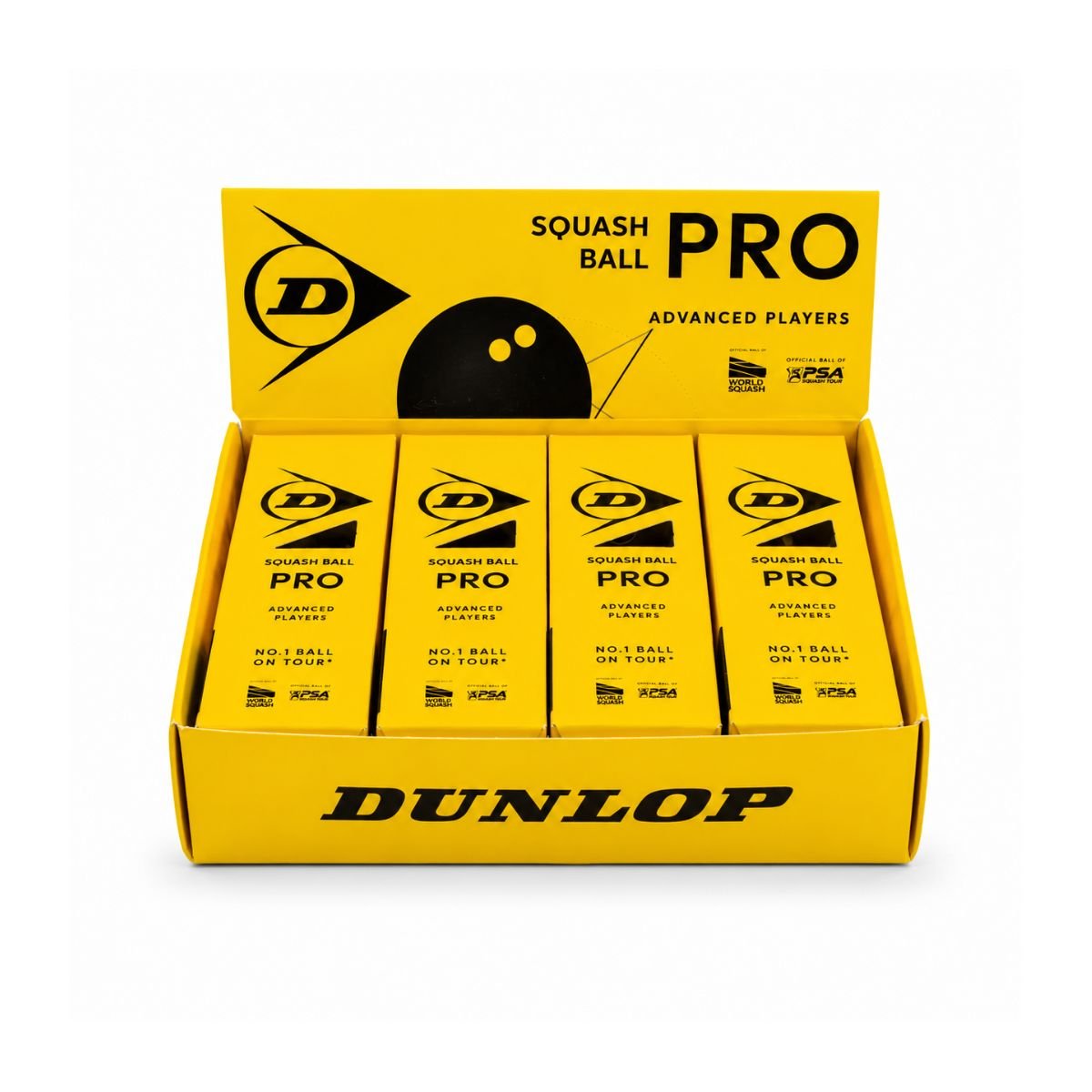 Skvošo kamuoliukas Dunlop PRO WSF/PSA 4x3