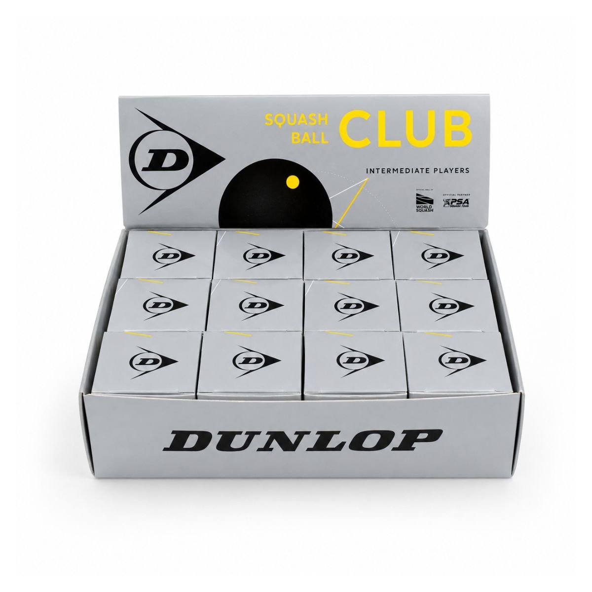 Skvošo kamuoliukas Dunlop CLUB 12x1